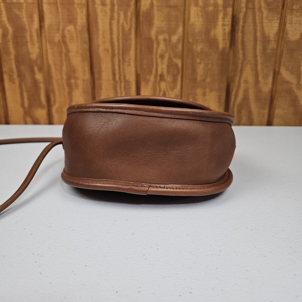Vintage 90s Coach Women's Casey 9923 Brown Leather Crossbody Bag USA Made - Picture 8 of 14